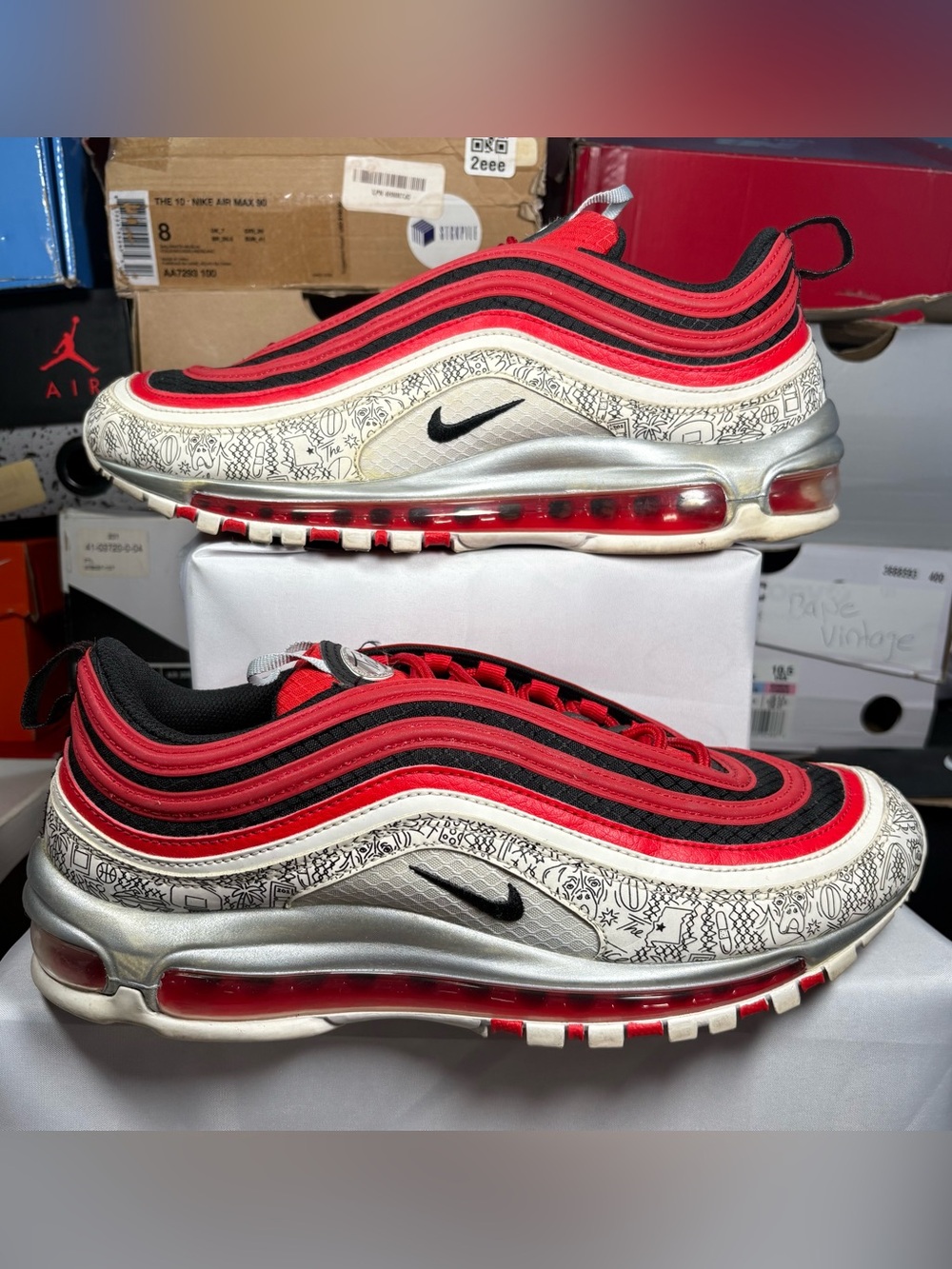 Size 10 - Jayson Tatum x Nike Air Max 97 Saint Louis Roots